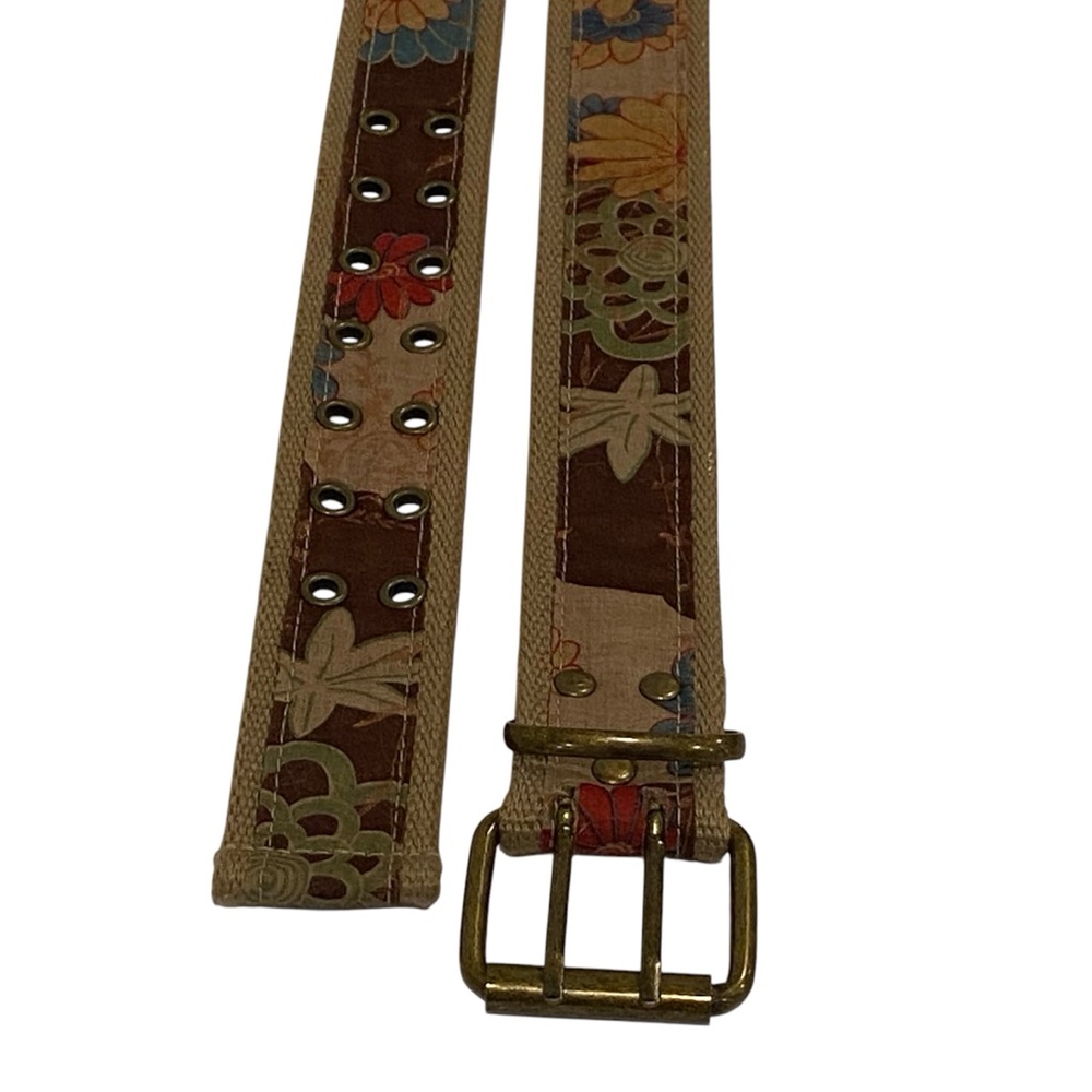 Floral Printed Belt - EC - 40”L